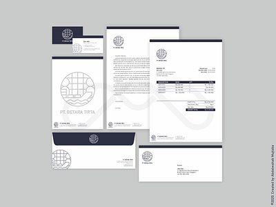 PT. BETARA TIRTA Logo & Stationery Design branding company corporate design design envelop envelope expedition forwarding invoice letterhead logo logo design mockup name card stationery stats