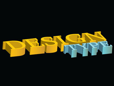 3D Type Design Black 3d typography typography typography art