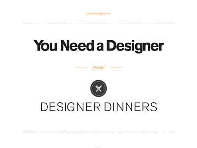 Designerdinner.Dribbble minimal white space