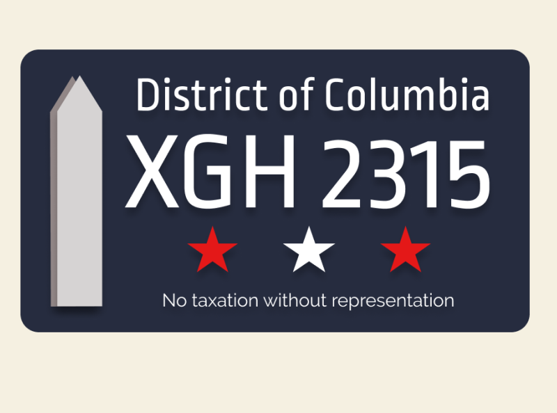 DC License Plate Concept by Matthew Thomas Wicher on Dribbble
