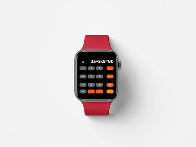 Daily Ui #004 - Calculator apple watch apple watch design calculator daily ui daily ui 004 daily ui challenge ui ui design ui ux design ux watch