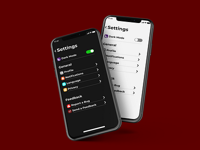 Daily Ui #007 - Settings Page