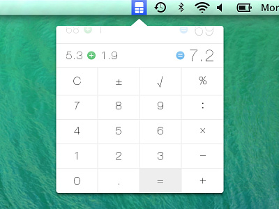 Calculatron calc calculator flat icons mavericks numbers