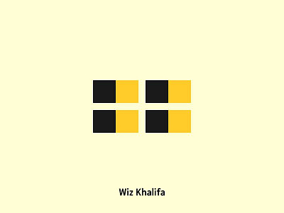 Wiz Khalifa artist black icons khalifa wiz yellow