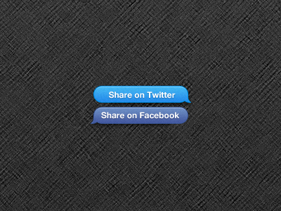 Sharing bubbles bubble design facebook sharing twitter ui