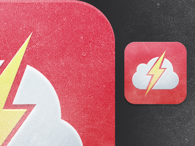 First icon project broken storm first icon psd red storm white yellow