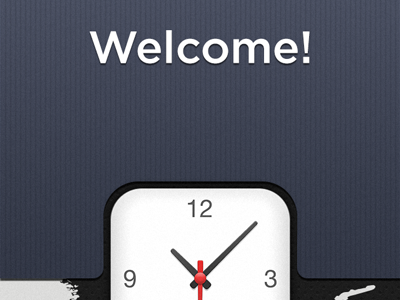 World Clock [3] — The Welcome*. app clock ios map texture world