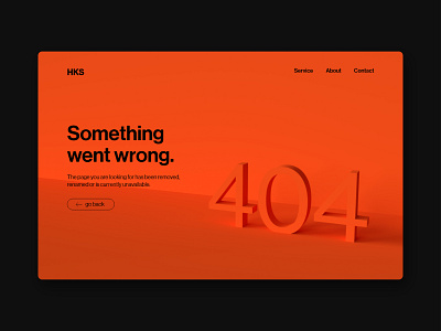 404 Page — Dail UI Challenge #8 3d 404 404 page dailyui dailyuichallenge design minimal typography web website