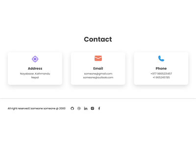 clean contact footer design figma figmadesign flat footer footer design minimal ui ux webdesign