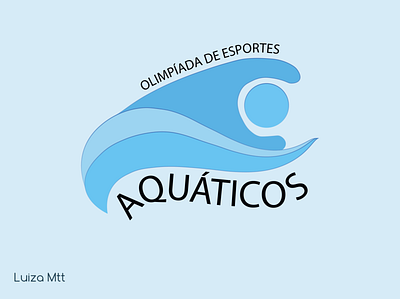 Water sports olympiad Logo design icon illustration logo photoshop vector