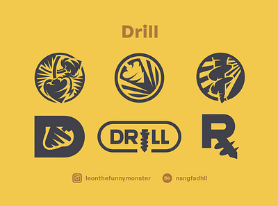 Drill Logo Exploration branding brandmark graphic design illustration logo