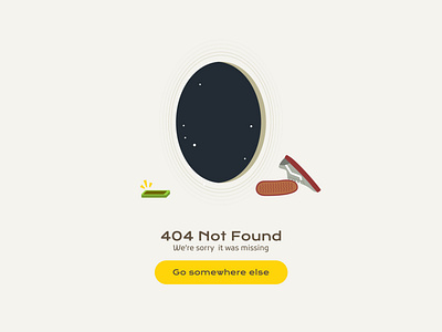 404 Page UI Illustration 404 branding design graphic design illustration typography ui vector webdesign