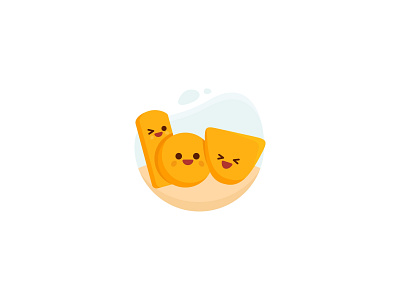 cute snacks cute illustration logo snack