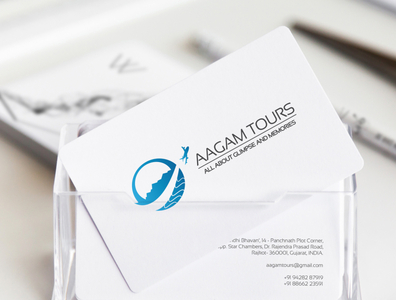 Aagam Tours Business Card | WebsManiac Inc By WebsManiac Inc On Dribbble