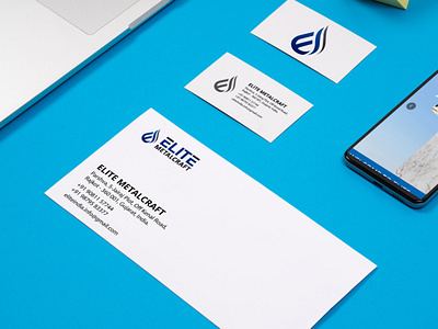 Elite Metalcraft Stationery Design | WebsManiac Inc. brand stationery design stationery stationery design