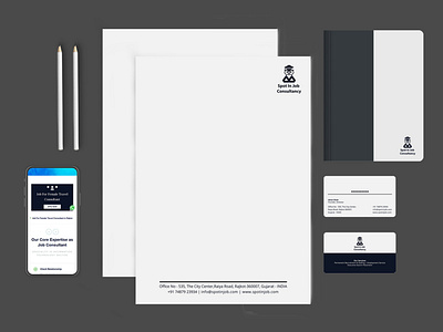 Spot In Job Consultancy Brand Stationery | WebsManiac Inc.