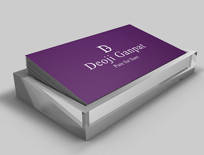 Deoji Ganpat Business Card Design | WebsManiac Inc. branding business card design design designing