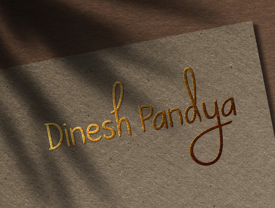 Dinesh Pandya Brand Logo Design | WebsManiac Inc. branding design logo logo designing