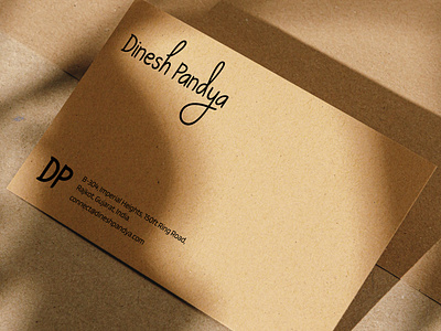 Dinesh Pandya Business Card Design | WebsManiac Inc.