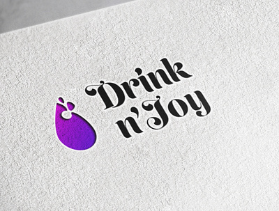 Drink N' Joy Logo Design | WebsManiac Inc. brand logo design logo logo designing