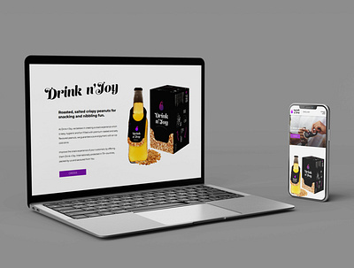 Drink N' Joy Web Design | WebsManiac Inc. branding design designing web designing webdesign website design