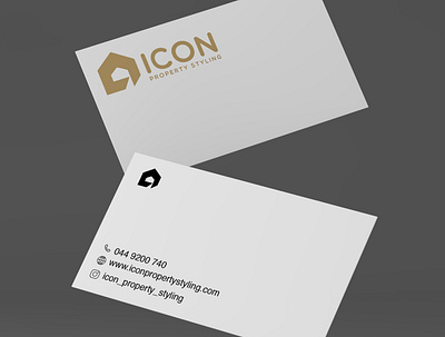 Icon Property Styling Business Card Design | WebsMania Inc. branding business card business card design business cards card design graphic design motion graphics websmaniac