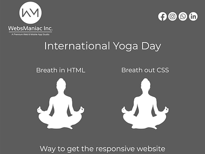 International Yoga Day | WebsManiac Inc. website design website designer website designing website designs websites websmaniac yoga day yoga day 2022