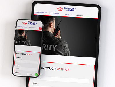 Monark Security Service Website Design | WebsManiac Inc. website website design website designer website designing website designs websites websmaniac