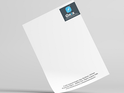 Onix Letterhead Design | WebsManiac Inc. letter head designer letter head designs letter heads letterhead letterhead design websmaniac