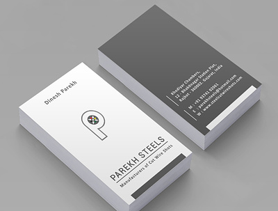 Parekh Steels Business Card Design | WebsManiac Inc. branding business card business card design business card designer business card designing business card designs websmaniac