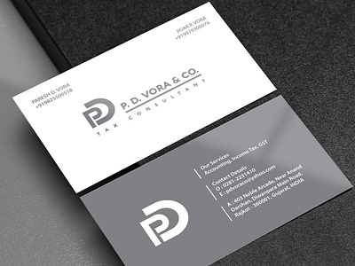 P D Vora & Co. Business Card Design | WebsManiac Inc.