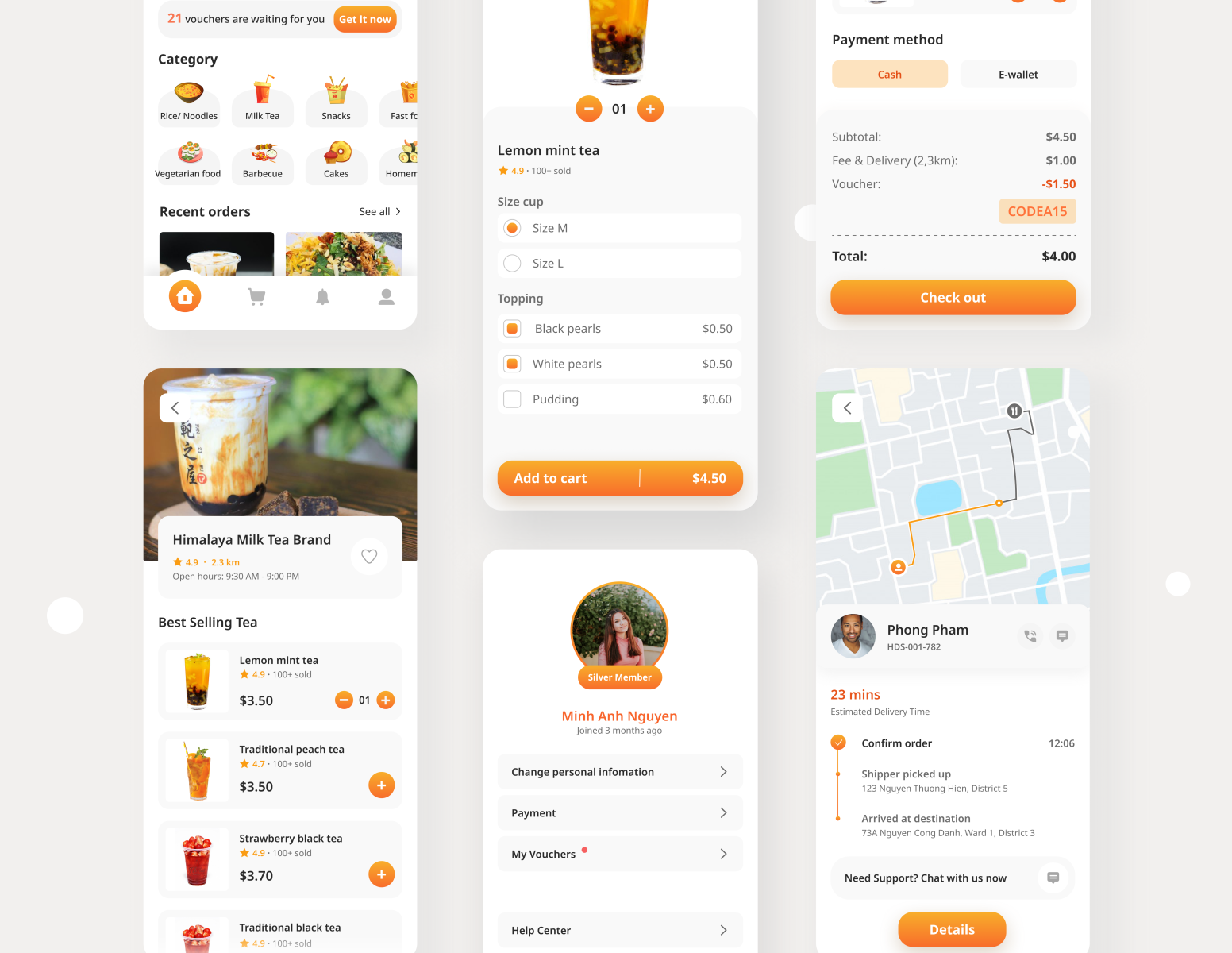 Food Delivery App Design by Tidyy on Dribbble