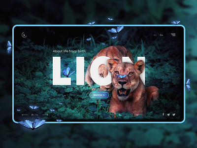 About lions Web design UI design figma lions minimal photoshop ux vector web webdesign website website design