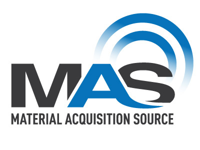 MAS Logo blue illustration logo design vector