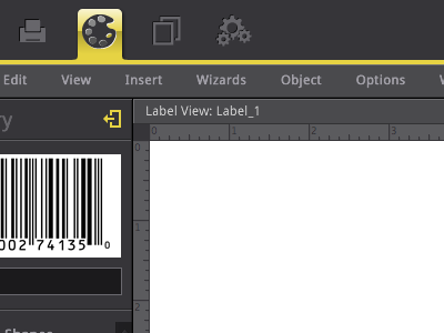 LN Interface 1 desktop application user interface yellow
