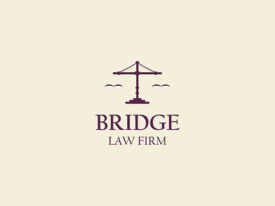 Law Firm Logo advocate art branding bridge design drawing emblem firm icon illustration law law firm line logo vector