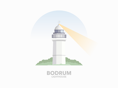 Bodrum Lighthouse Illustration