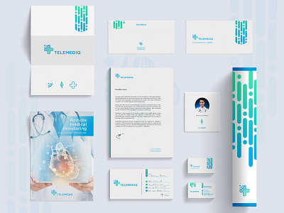 Telemediq | Identity branding branding and identity businesscards design envelope folder graphicdesign identity medical design medical identity romania