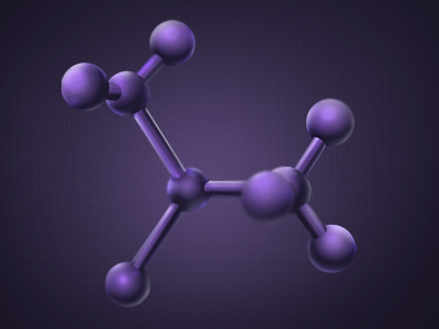 Molecule atom chemistry molecule purple science