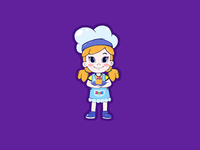 Chef art city design game girl illustration kid kids