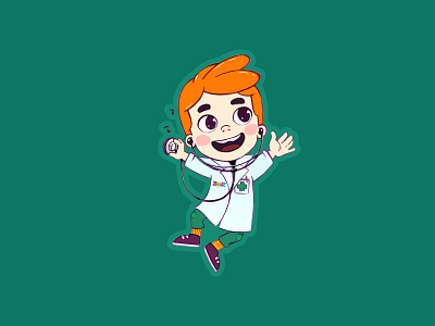 Doctor art city design doctor game illustration kid kids