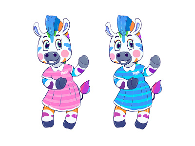 Park symbol art branding city colour design dress fun game illustration kids rainbow zebra zkidz