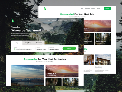 🛬Travel and Property Web app branding design logo travel typography ui ux web