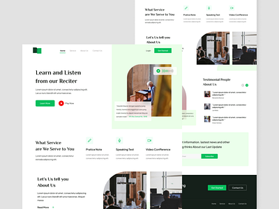 🎤 Learn Pronounce and Speaking Arabic app branding design landing page learn ui ux web