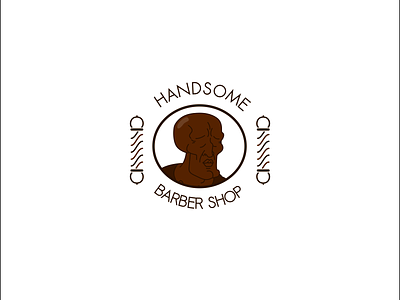 Handsome - LOL Barbershop Logo animation barbershop brand design flat funny graphic design handsome illustration light line lineart logo logodesign lol man minimalist spongebob squidward vintage