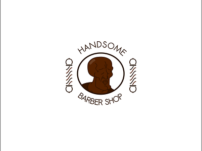 Handsome -  LOL Barbershop Logo