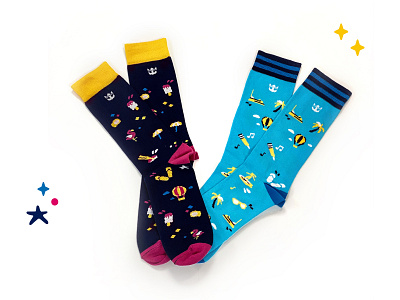 Socks design for Royal Caribbean design discover icons pattern socks textile travel