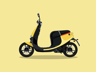 electric scooter illustration