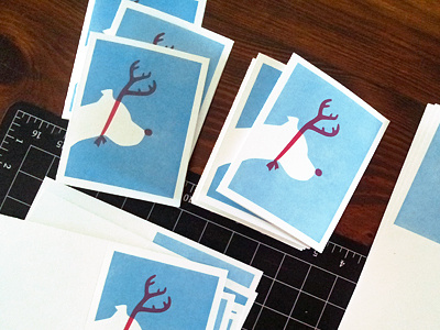 letterpress | christmas / happy holidays card graphic design letterpress print design
