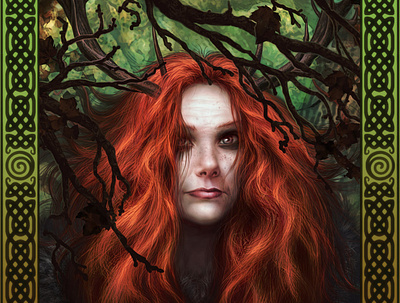 Elen of the Ways Illustration fantasy art female illustration painterly